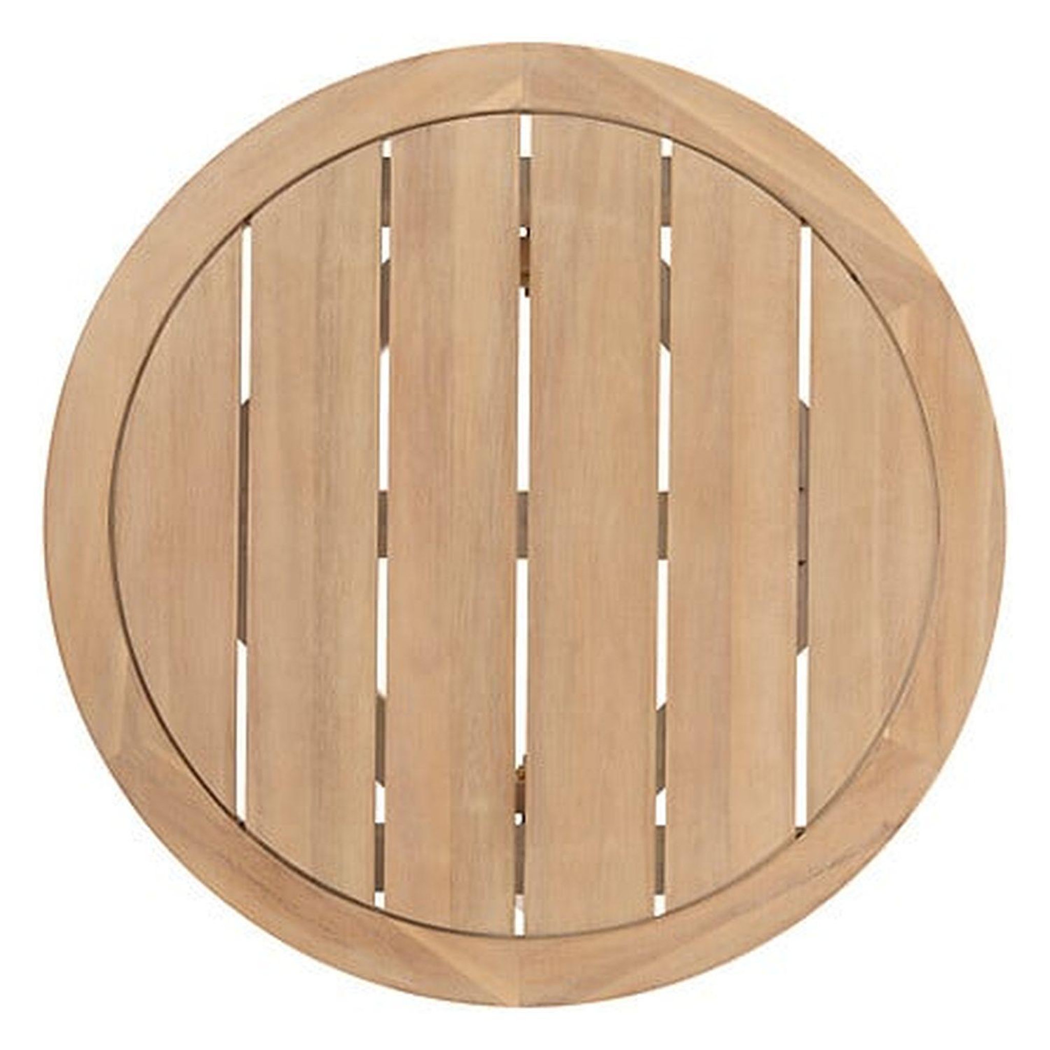 Voir la diapositive 4 : HESPERIDE Table de jardin d'appoint ronde en bois papouasie - marron
