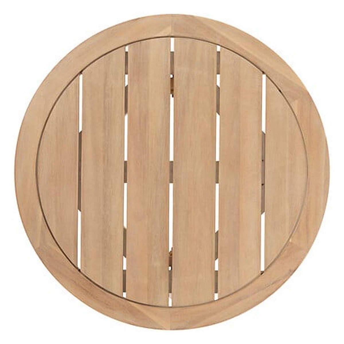 HESPERIDE Table de jardin d'appoint ronde en bois PAPOUASIE - Marron
