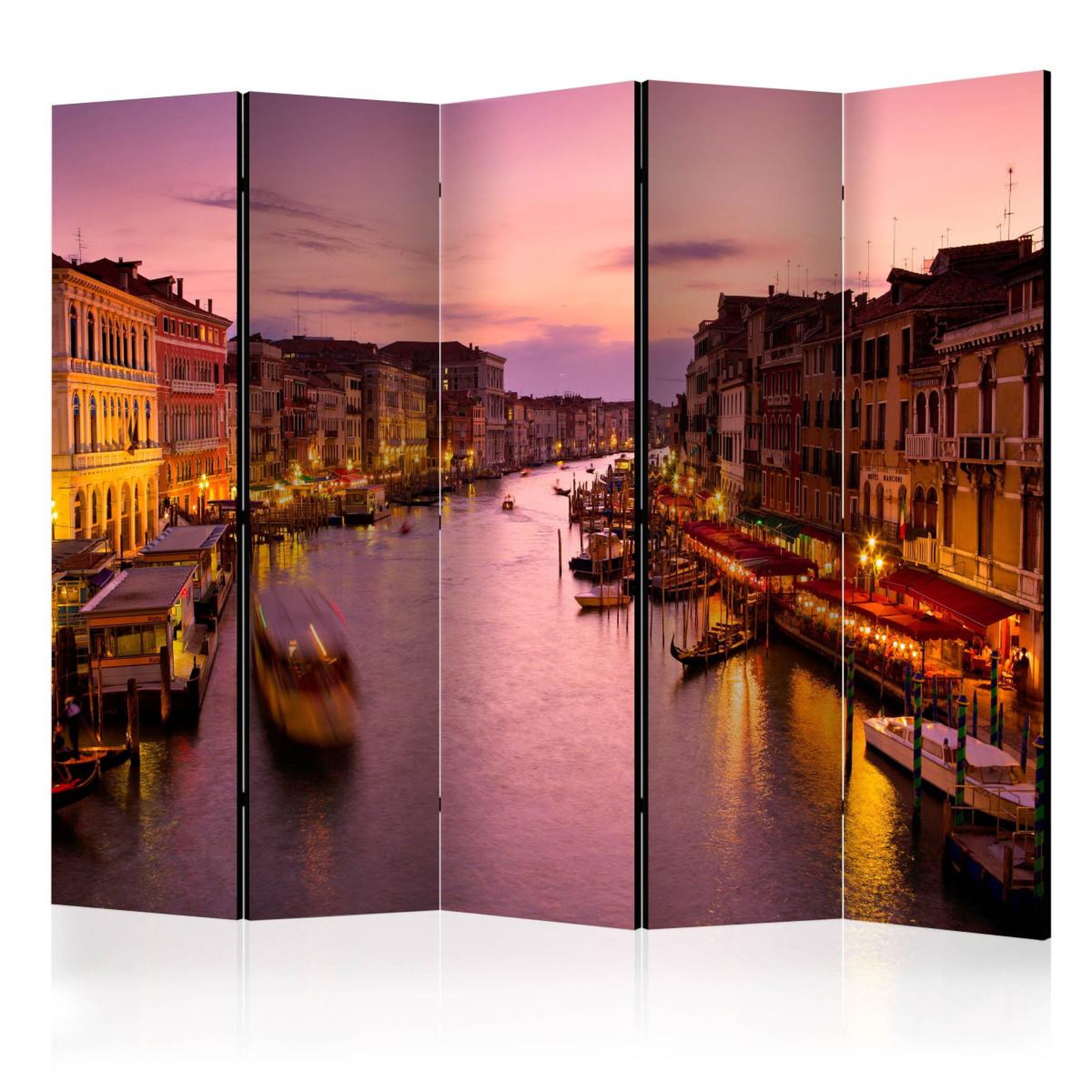 Paris Prix Paravent 5 volets  city of lovers, venice by night  172x225cm