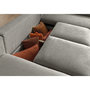 Voir la diapositive 4 : LISA DESIGN Livy - canapé d'angle convertible - avec coffre - en velours côtelé - 5 places - droit