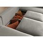 Voir la diapositive 4 : LISA DESIGN Livy - canapé d'angle convertible - avec coffre - en velours côtelé - 5 places - droit