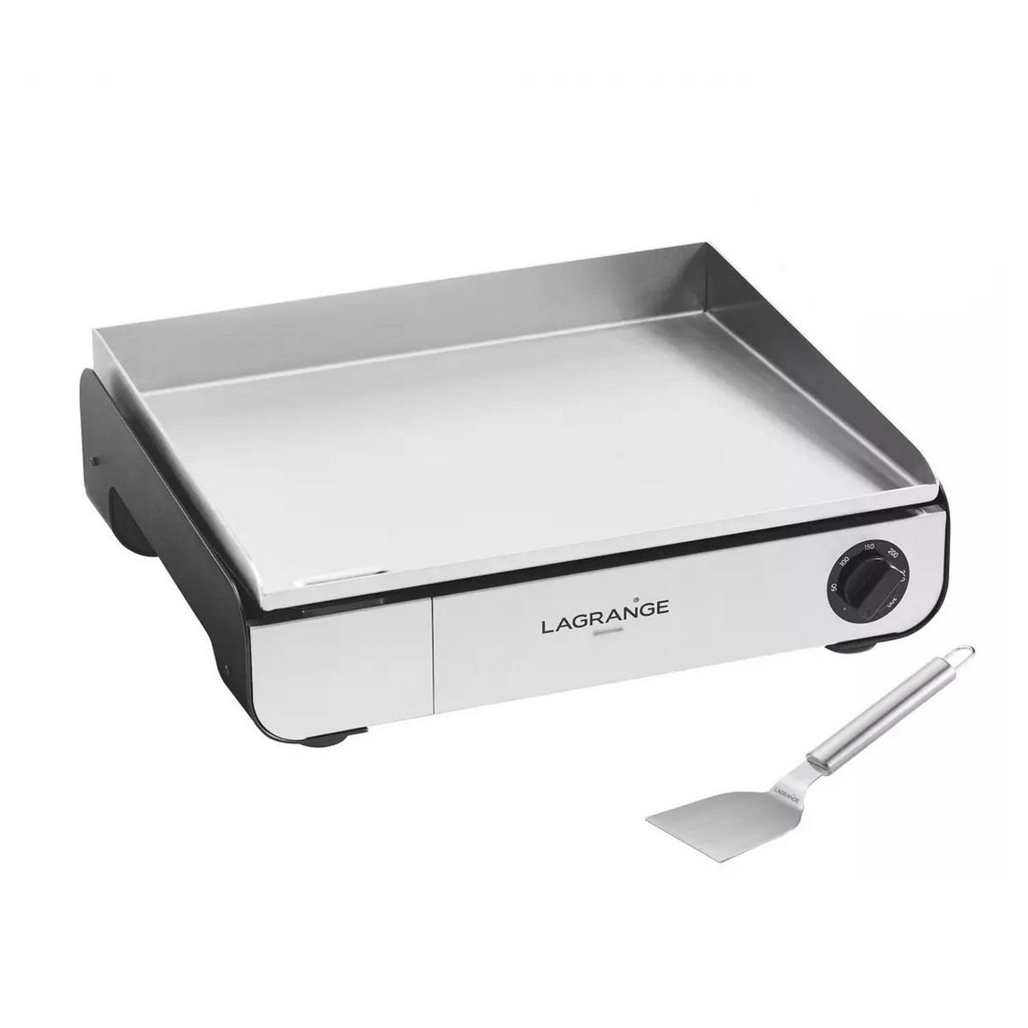 LAGRANGE Plancha électrique 2500w plaque en acier inoxydable 50x40cm - 219301