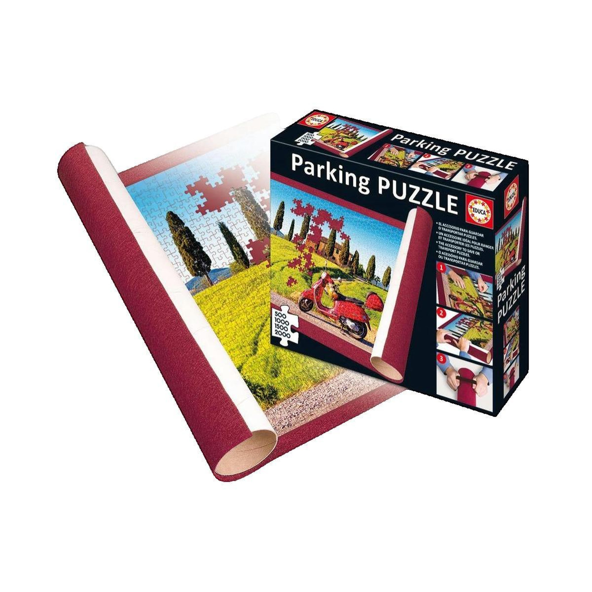Voir la diapositive 2 : EDUCA Nouveau Tapis pour rangement de puzzle