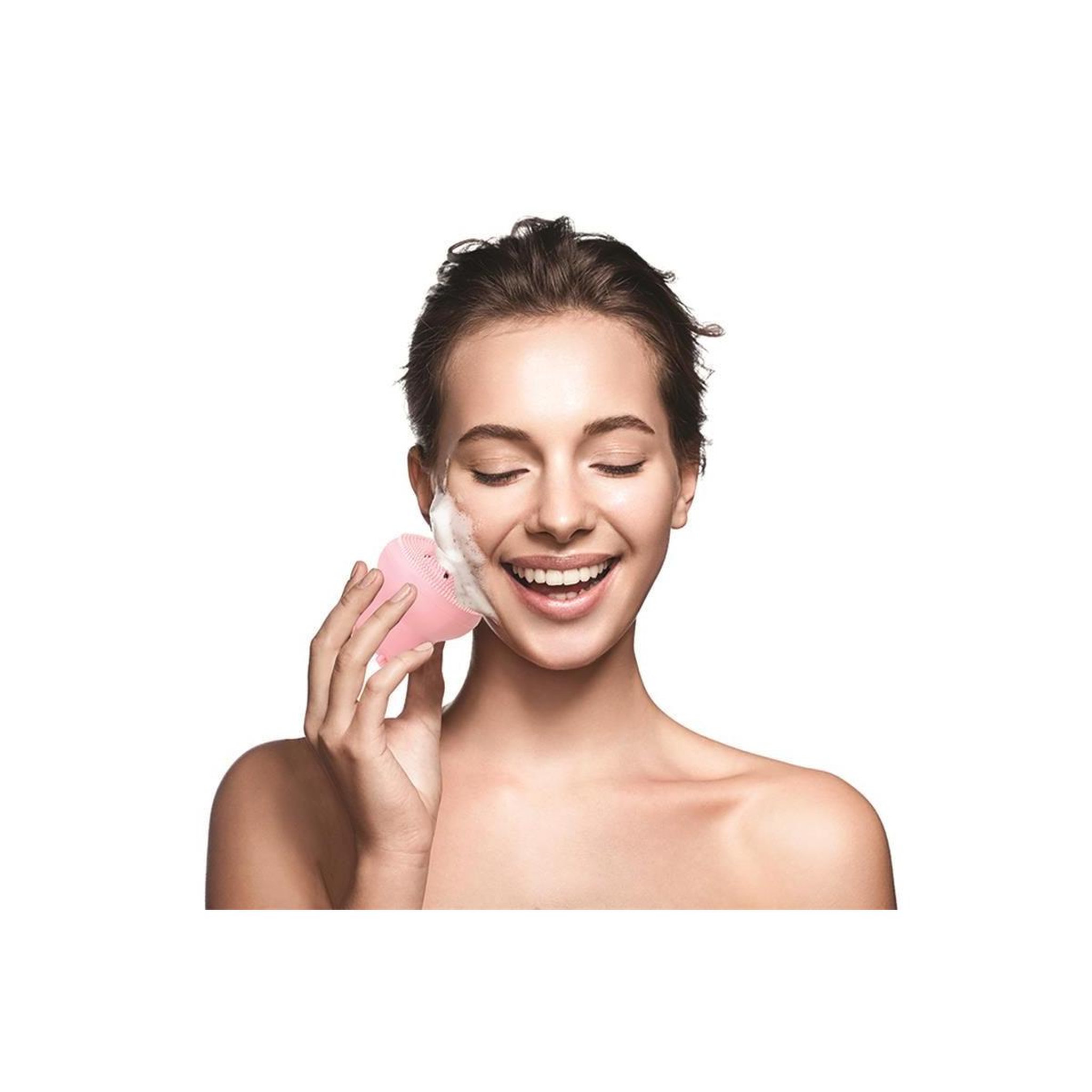 Voir la diapositive 4 : Cosmetic Club Brosse en Silicone Visage  Nettoyante  5cm Rose