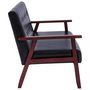 Voir la diapositive 4 : VIDAXL Ensemble de canapes 2 pcs noir similicuir