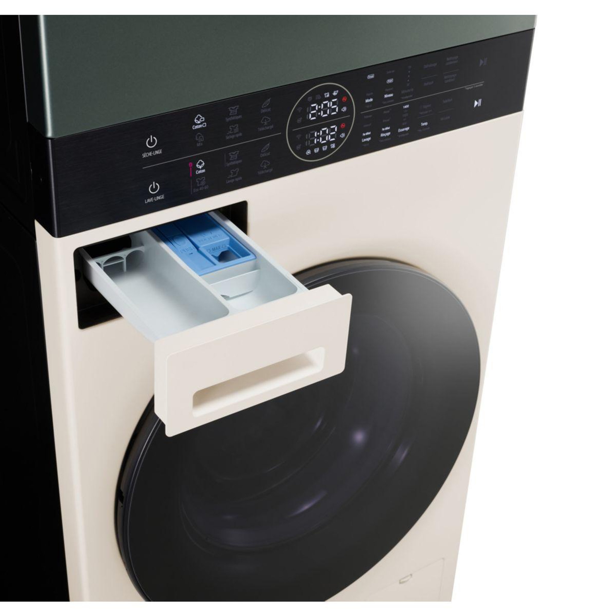 Voir la diapositive 5 : LG Lave linge séchant hublot f214wt8grbe washtower