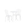 Voir la diapositive 3 : Paris Prix Ensemble Table de Jardin & 2 Chaises  Nandin  88cm Blanc