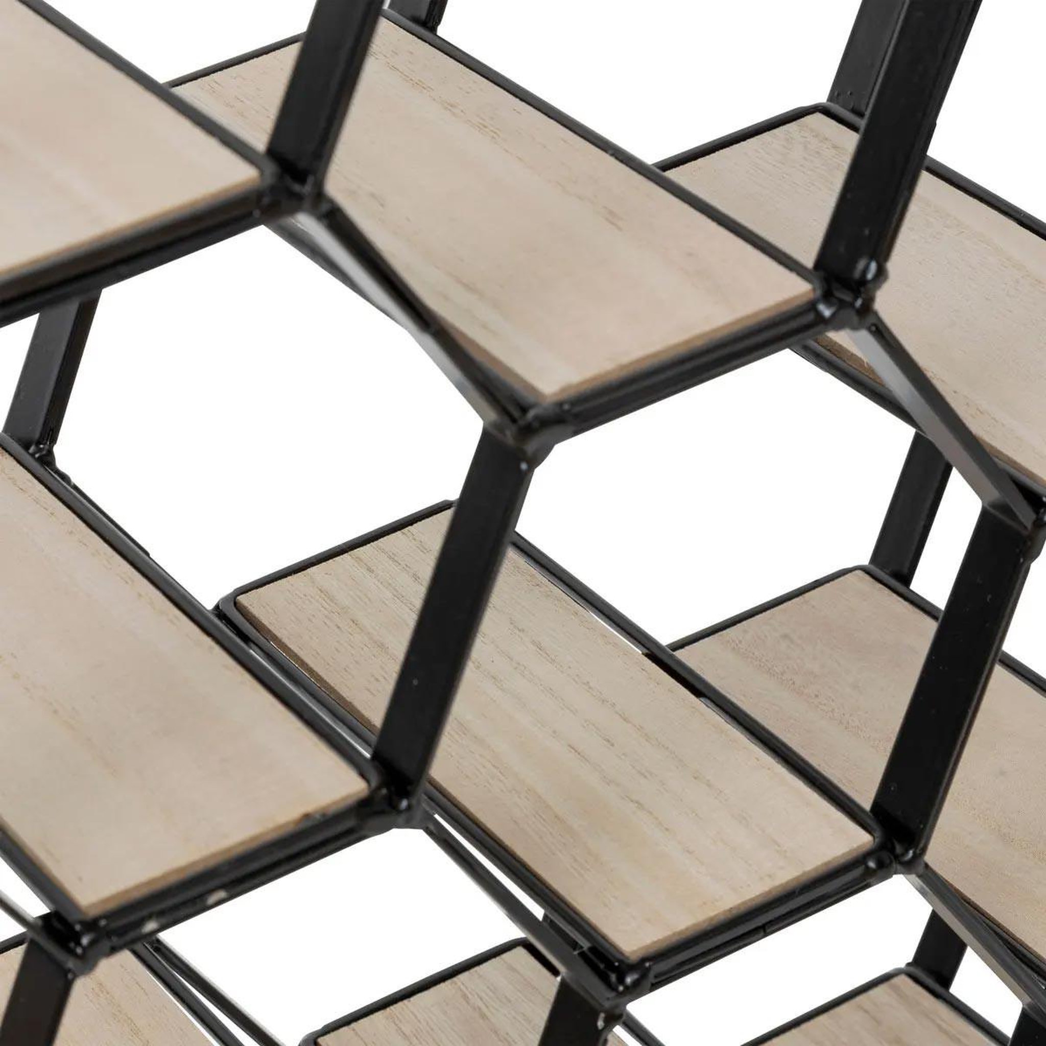 Voir la diapositive 2 : ATMOSPHERA Porte-bouteilles en métal  arty  47cm noir