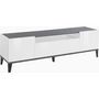 Voir la diapositive 2 : Meuble TV moderne 1 porte 1 tiroir L160cm BARI