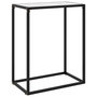 Voir la diapositive 1 : VIDAXL Table console Blanc 60x35x75 cm Verre trempe