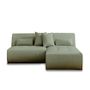 Voir la diapositive 1 : LISA DESIGN Onyx - canapé modulable d'angle réversible 4 places - en tissu