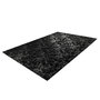 Voir la diapositive 4 : Paris Prix Tapis Marbré à Poils Longs  Bijou  Noir & Argent