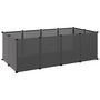 Voir la diapositive 2 : VIDAXL Cage pour petits animaux Noir 144x74x46,5 cm PP et Acier