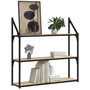 Voir la diapositive 3 : VIDAXL Etagere murale 3 niveaux chene sonoma 80x21x78,5 cm