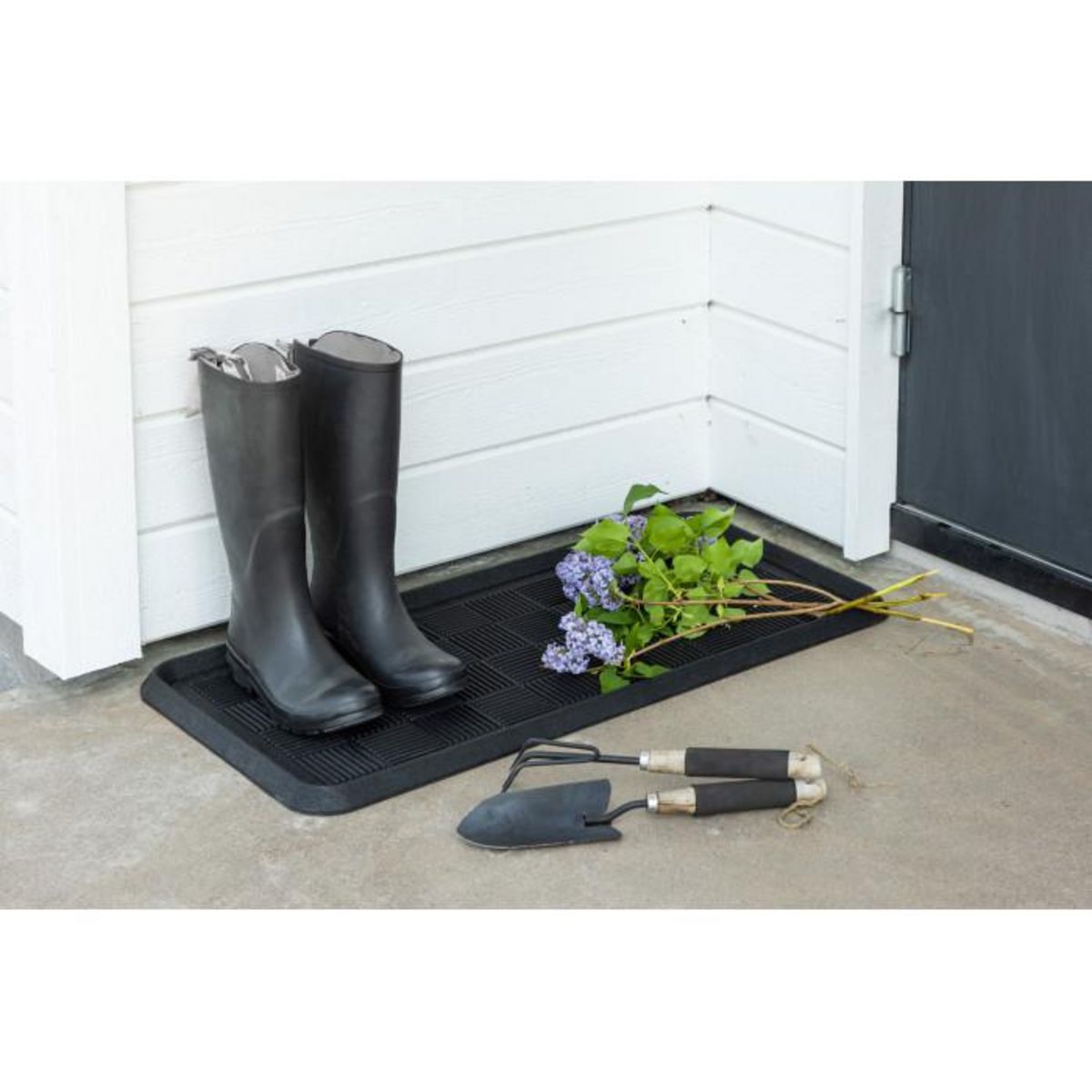 Paris Prix Paillasson en Caoutchouc  Gösta  45x75cm Noir