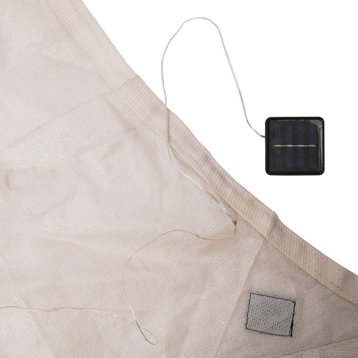 WERKAPRO Voile d'ombrage solaire 300 Led 4x5m crème WERKA PRO