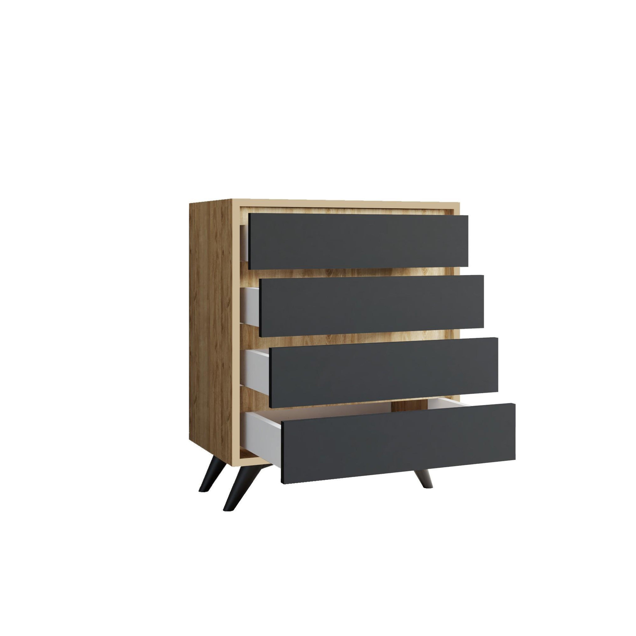 Voir la diapositive 4 : Habitat et Jardin Commode en bois  suvera  - 70 x 40 x 86 cm - marron