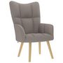 Voir la diapositive 2 : VIDAXL Chaise de relaxation Taupe Tissu