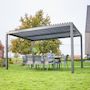 Voir la diapositive 3 : SWEEEK Pergola bioclimatique aluminium et acier lames orientables 4x3m Palace