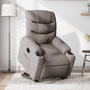 Voir la diapositive 1 : VIDAXL Fauteuil inclinable electrique taupe tissu
