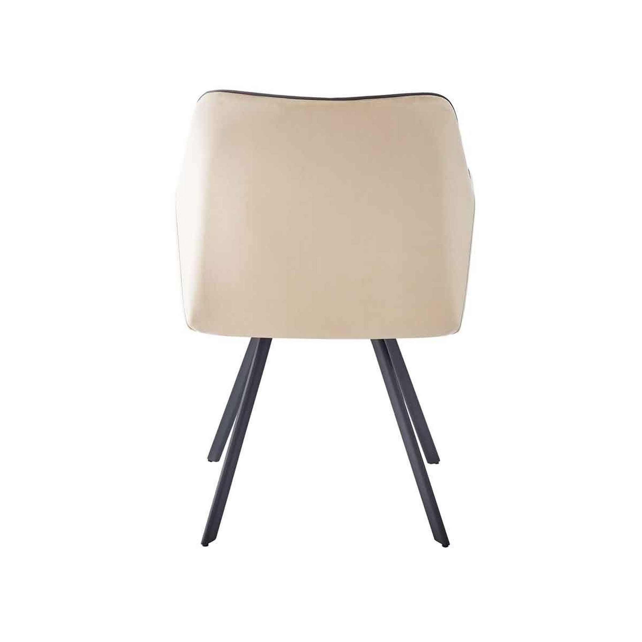 Voir la diapositive 4 : Paris Prix Chaise matelassée en velours  amber  85cm beige