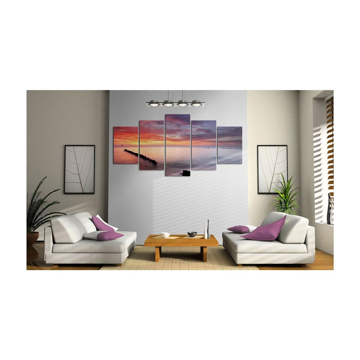 Paris Prix Tableau Imprimé  Jeu de Couleurs au Bord de la Mer