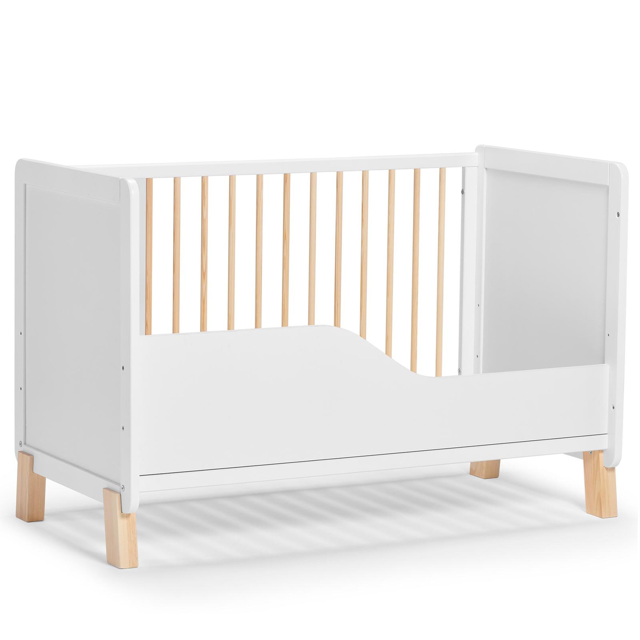 Voir la diapositive 5 : KINDERKRAFT Lit bébé avec sommier réglable et design moderne
