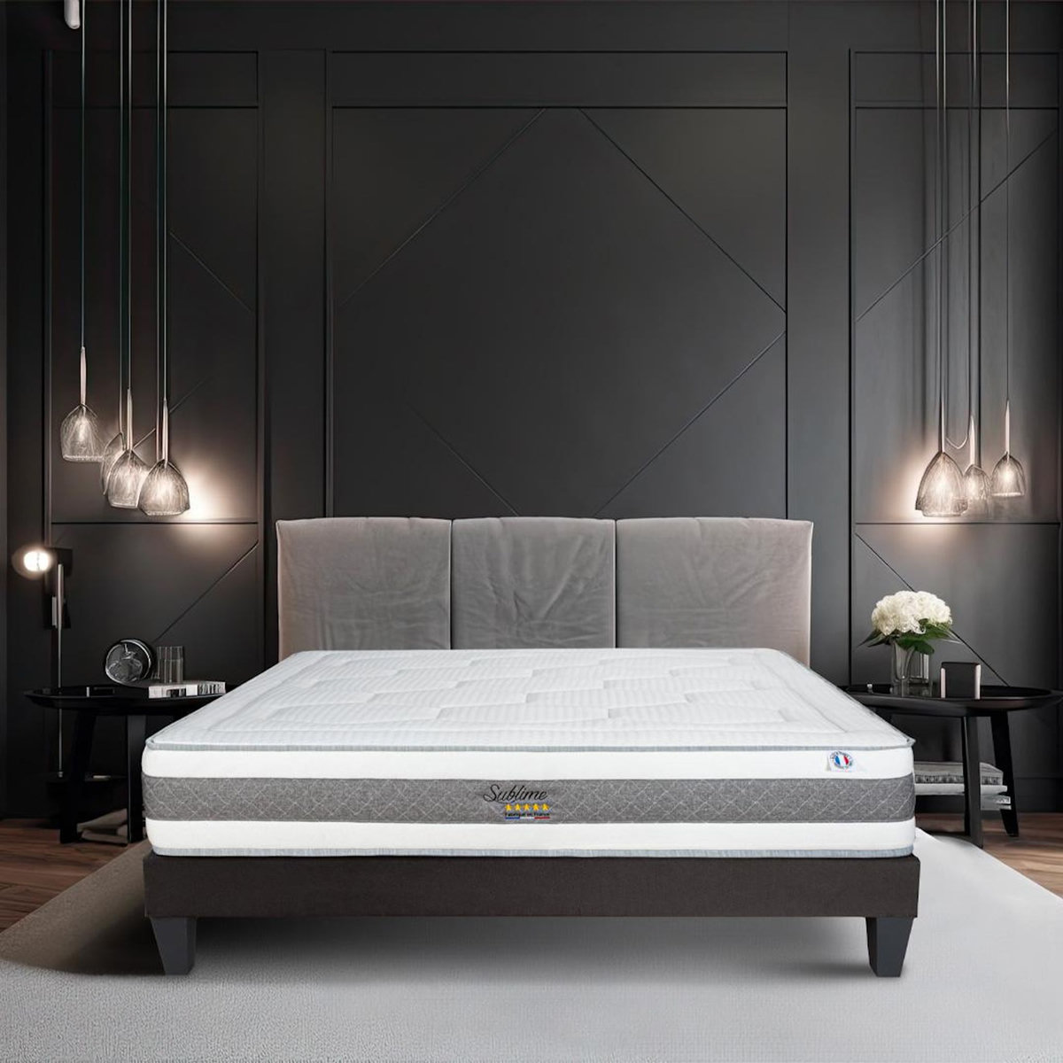 HYPSOM HYPSOM | Ensemble SUBLIME | Matelas Mémoire de forme + Sommier Bois