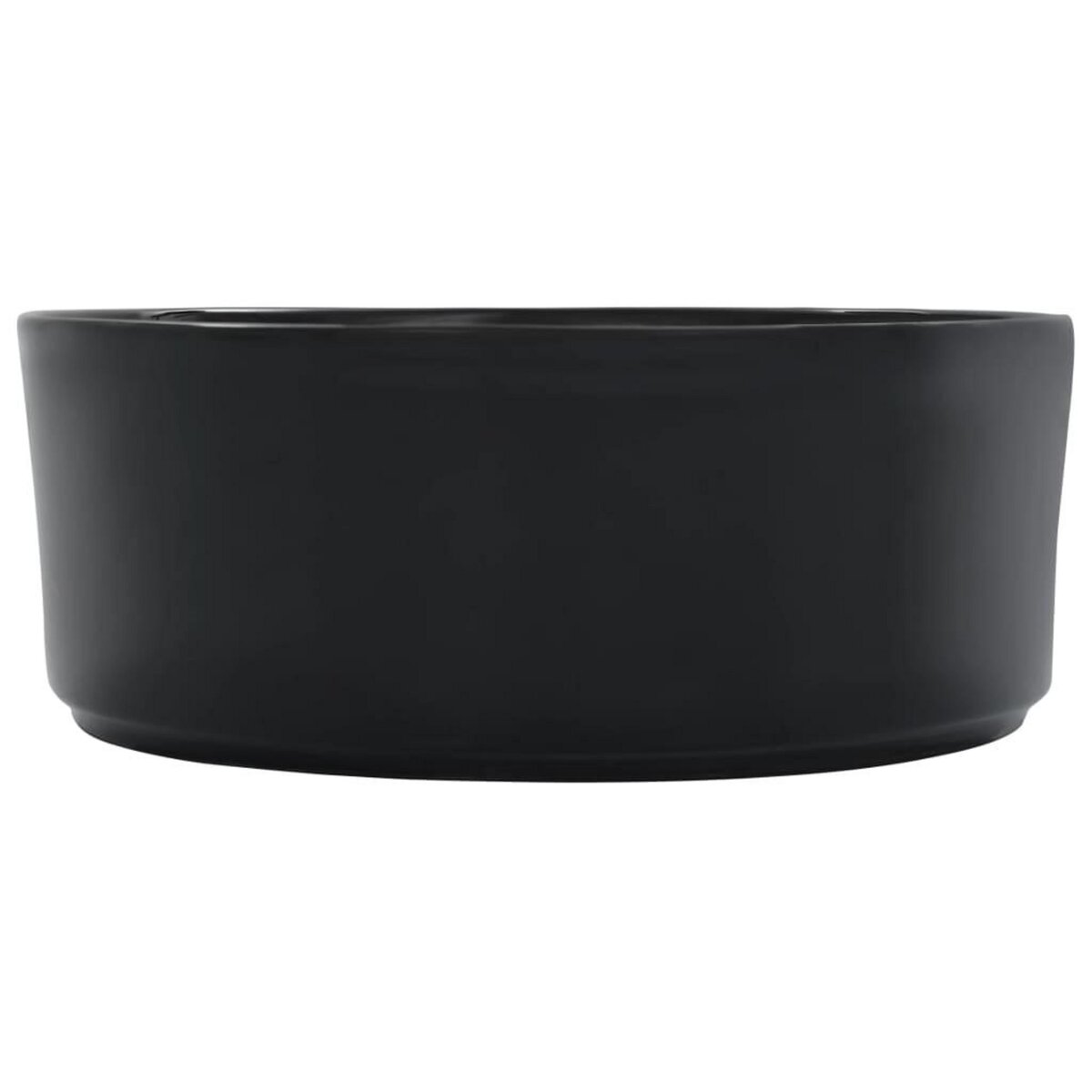 VIDAXL Lavabo 36x14 cm Ceramique Noir