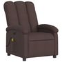 Voir la diapositive 4 : VIDAXL Fauteuil de massage inclinable electrique Marron fonce Tissu
