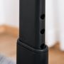 Voir la diapositive 6 : HOMCOM Vélo elliptique vertical vélo d'appartement 2 en 1 écran LCD multifonction hauteur & résistance réglable acier noir