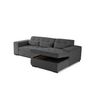 Voir la diapositive 4 : LISA DESIGN Vermont - canapé d'angle droit - 4 places - convertible avec coffre - en velours côtelé