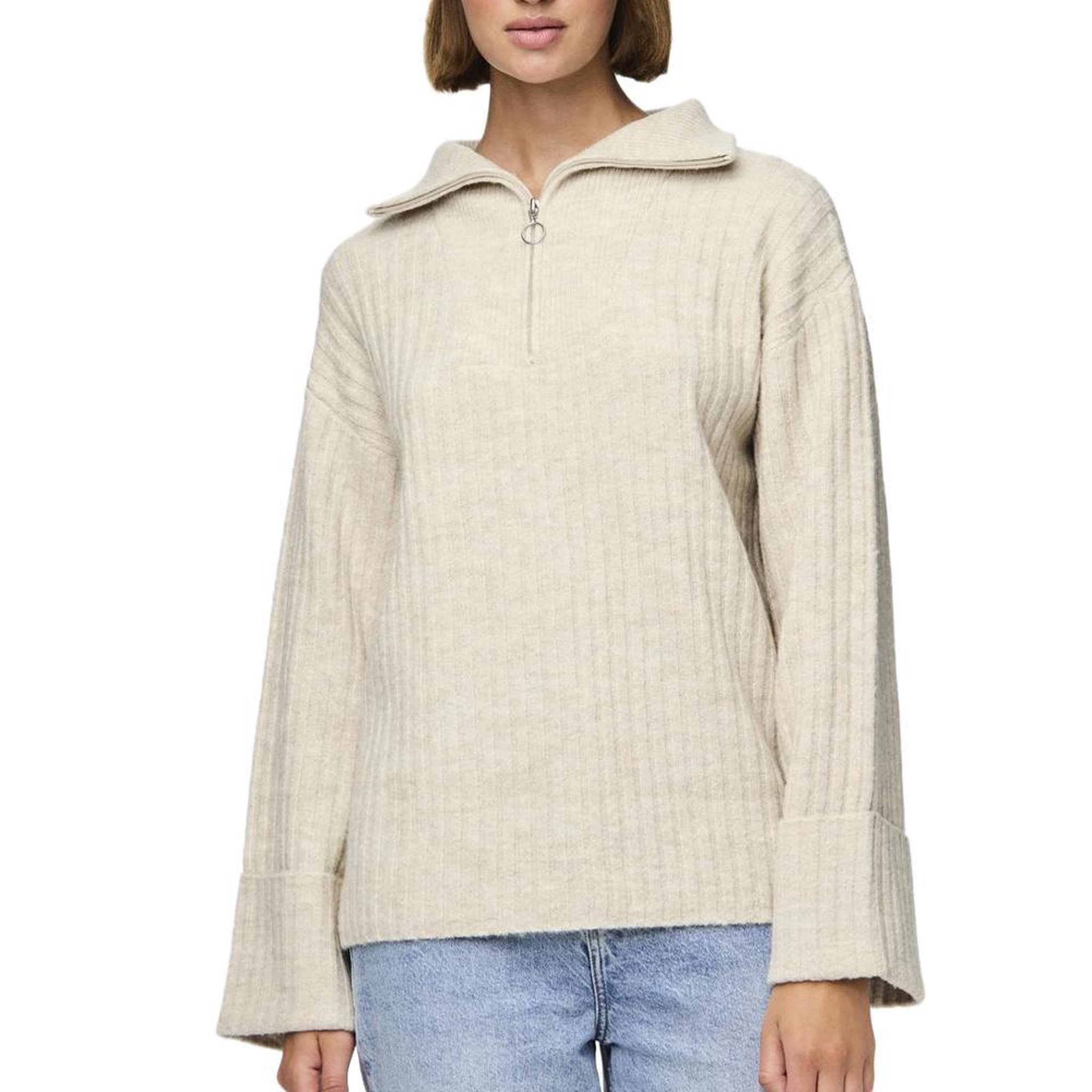 Pieces Pull Beige Femme Pieces Chasy. Coloris disponibles : Beige