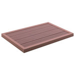 VIDAXL Element de plancher pour douche solaire Marron 101x63x5,5cm WPC