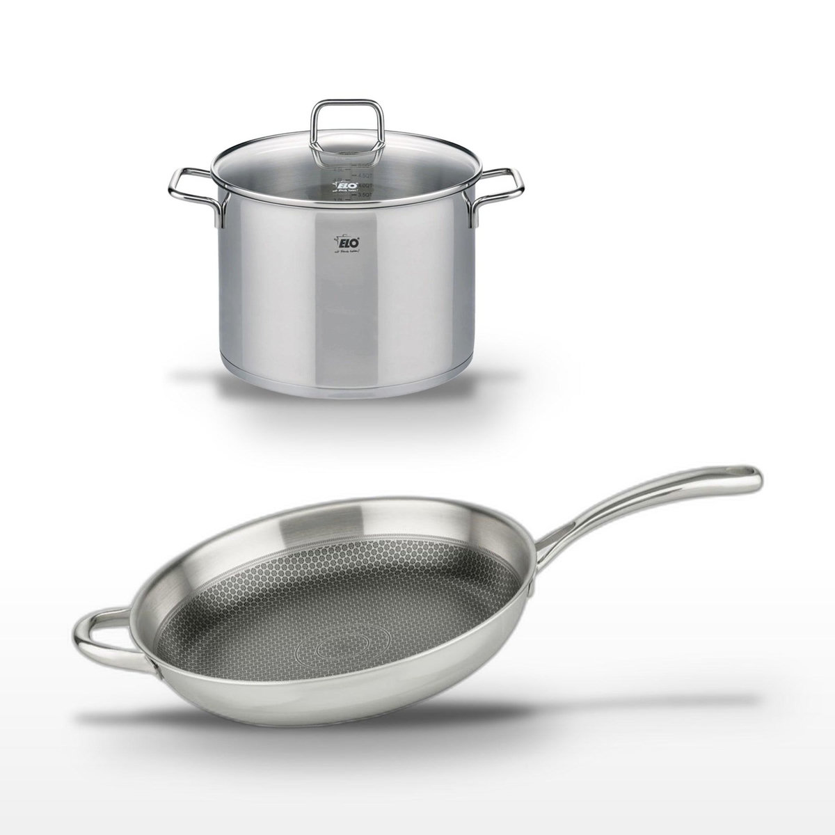 ELO Lot Faitout 26cm & Poêle 32cm Elo Relief Evolution