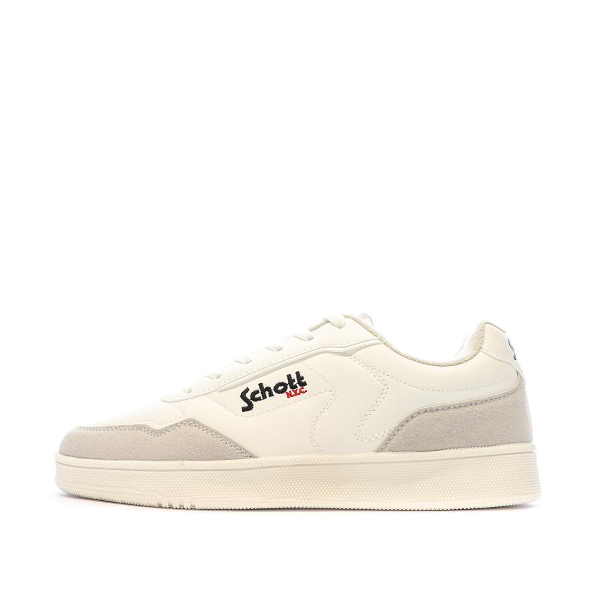 Voir la diapositive 2 : Schott Baskets blanc homme schott  titan