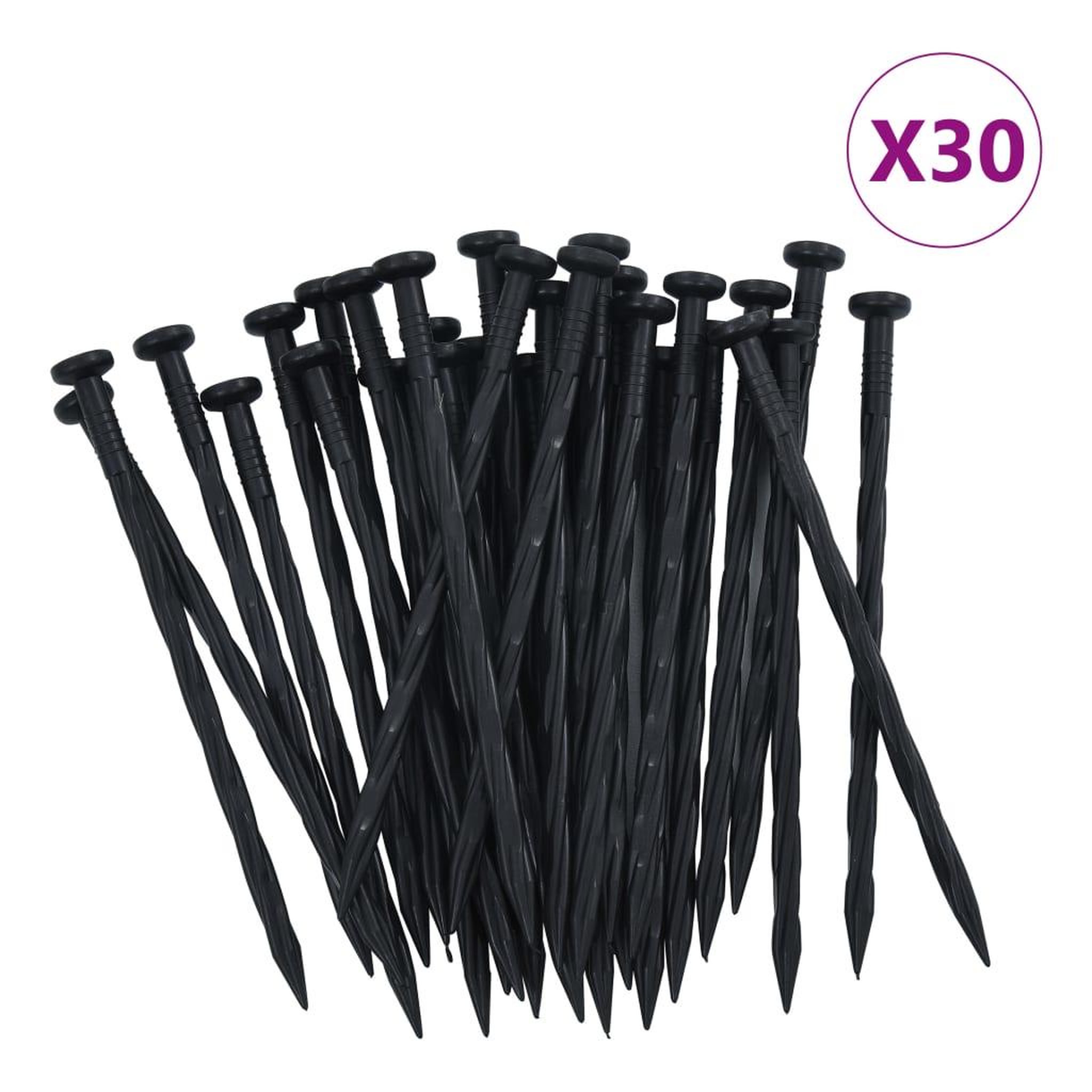 Voir la diapositive 5 : VIDAXL Bordure de pelouse flexible avec 30 piquets 10 m 5 cm