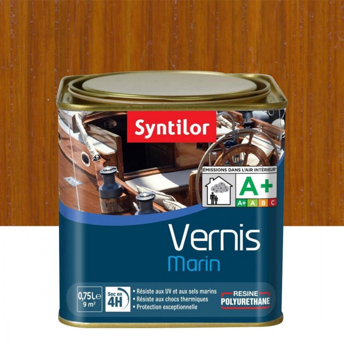 CENTRALE BRICO Vernis marin bois SYNTILOR ambre satiné 0.75 l