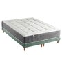 Voir la diapositive 1 : IDLITERIE Ensemble Matelas Ressort 7 zones H.28cm + Sommier Fabriqué en France MAX