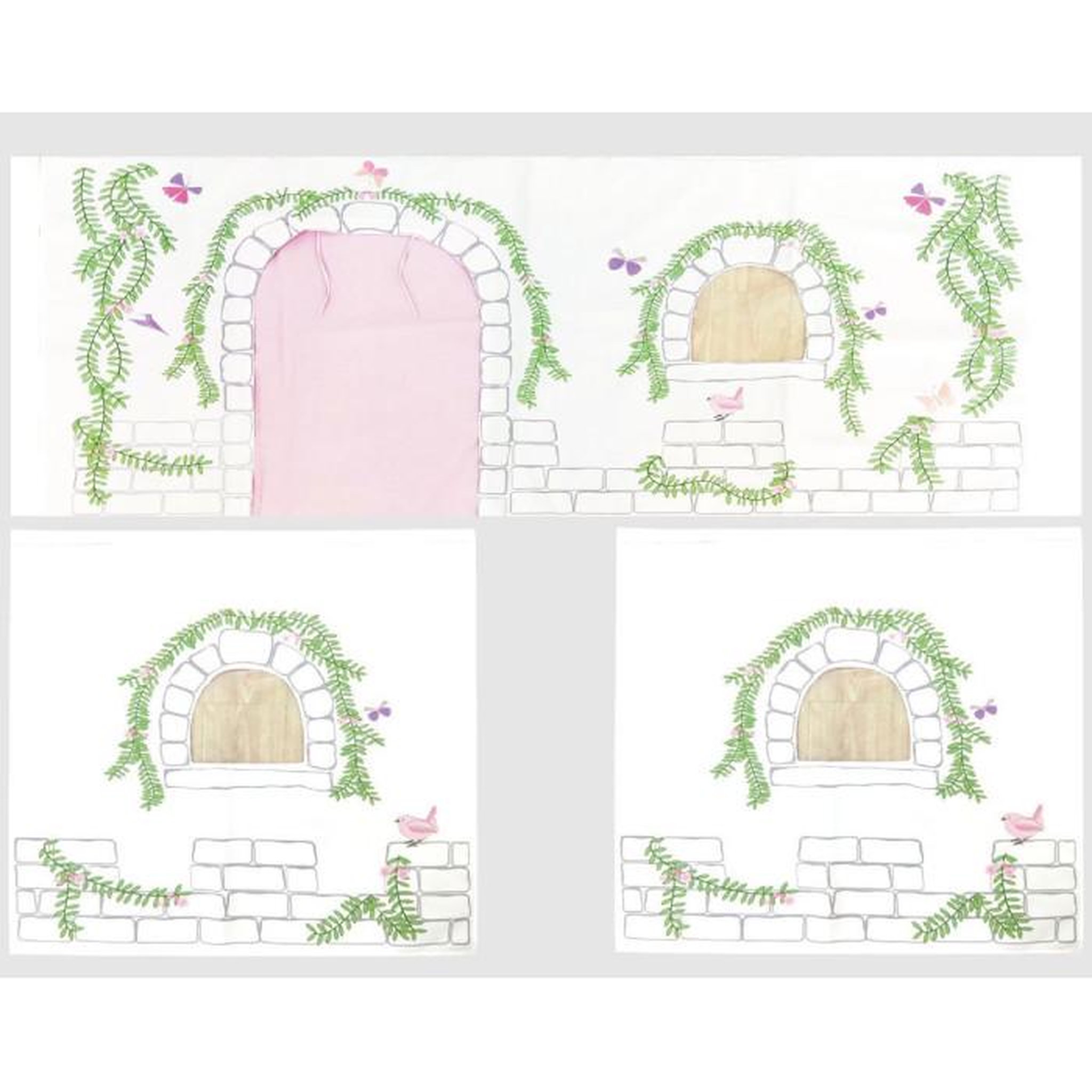 Voir la diapositive 5 : Paris Prix Pack - Lit Enfant, Tente, Tunnel & 3 Pochettes  Pino Birdy  Blanc