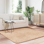 Voir la diapositive 3 : VIDAXL Tapis shaggy a poils longs NAVARRA beige 160x160 cm polyester