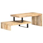 VIDAXL Ensemble de table basse 2 pcs Bois de manguier massif