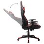 VIDAXL Chaise de jeu Noir et rouge Cuir artificiel