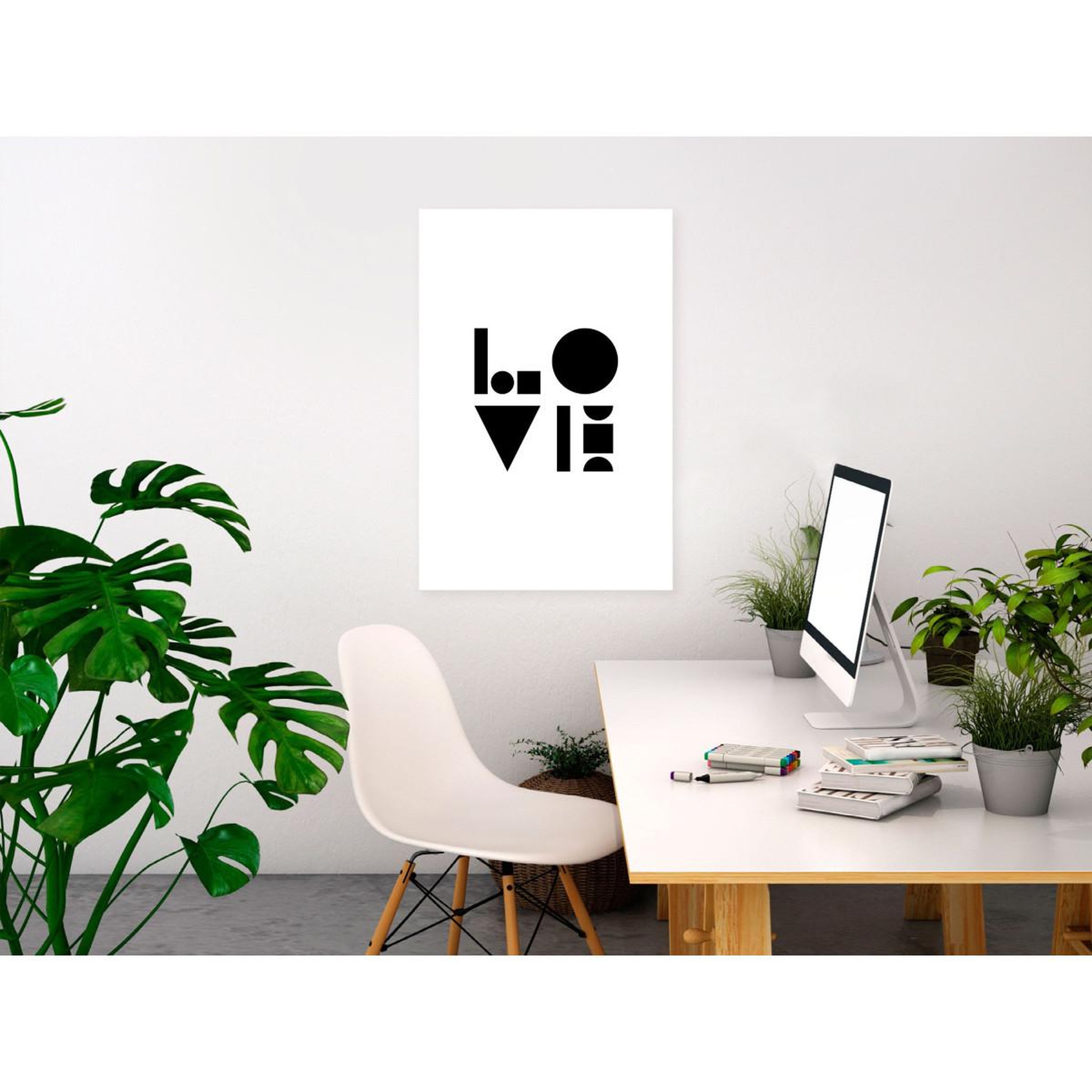 Voir la diapositive 2 : Paris Prix Tableau Imprimé  Black, White & Love