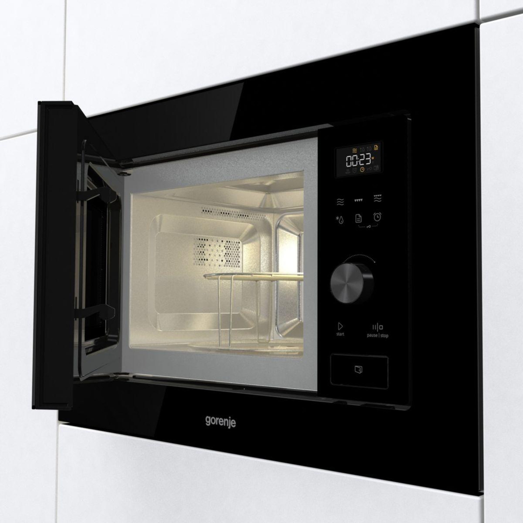 Voir la diapositive 4 : GORENJE Micro ondes grill encastrable bm201ag1bg