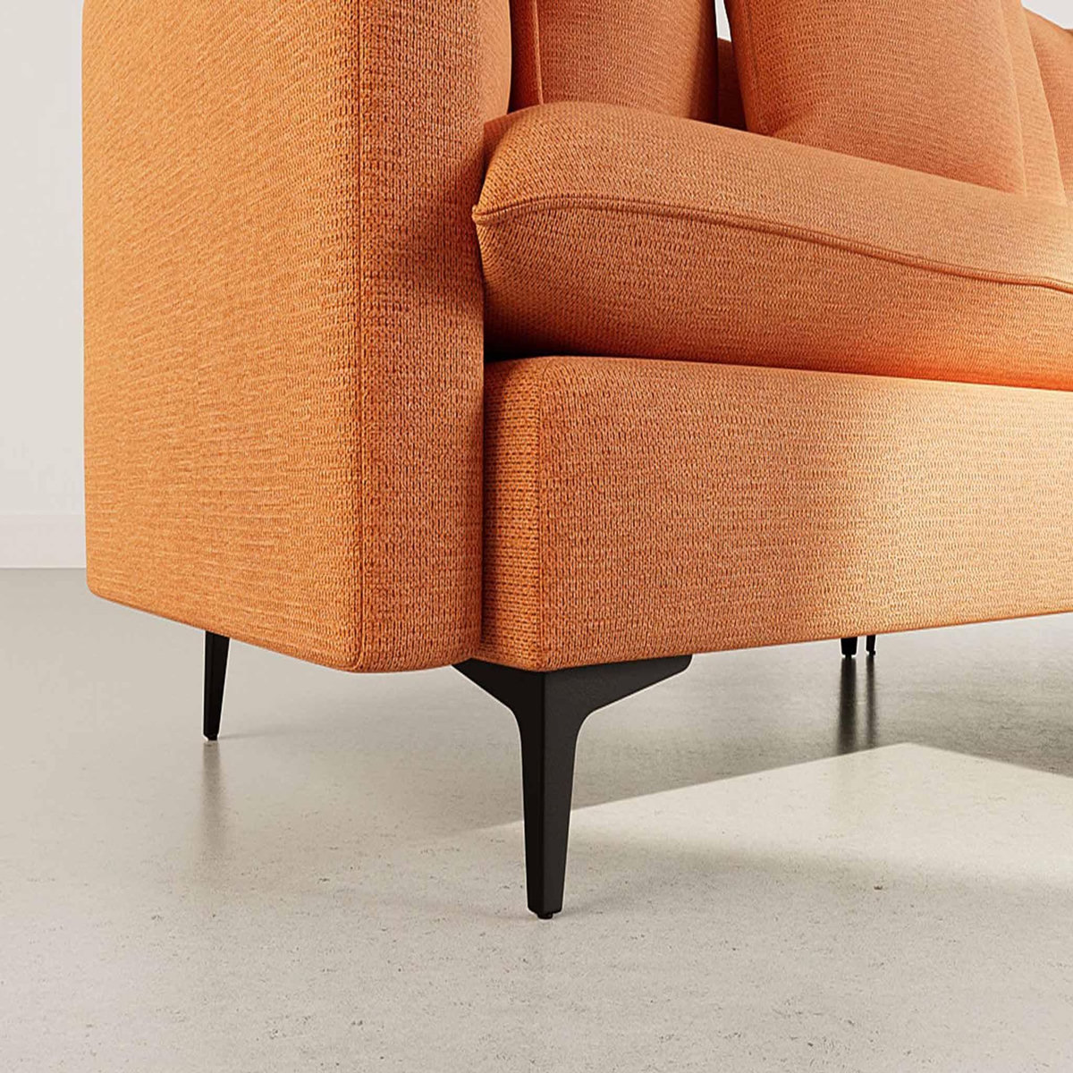 LISA DESIGN Madison - canapé d'angle réversible 4 places en tissu texturé