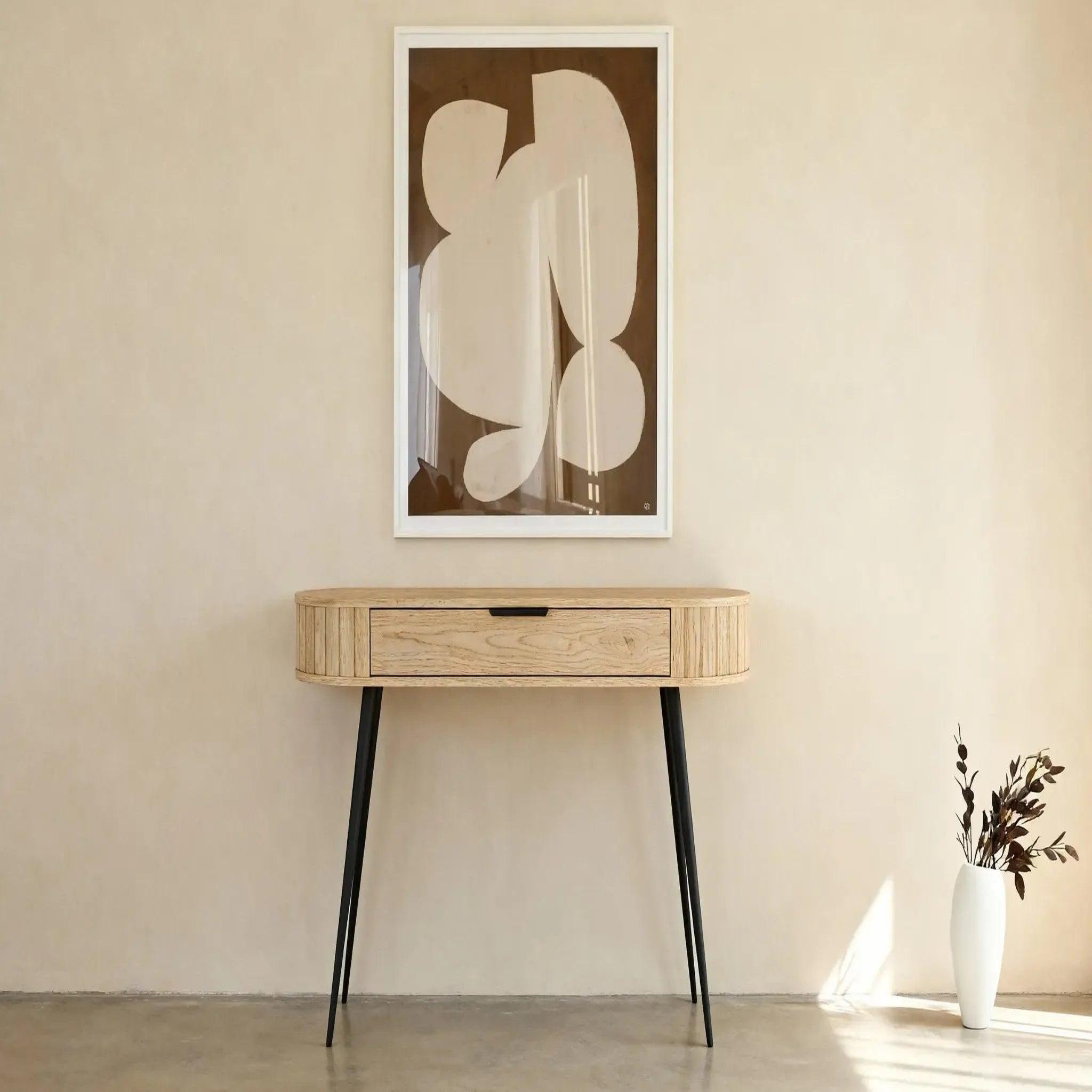 Voir la diapositive 2 : CASANOVA PARIS Leia - bureau en chêne cremona 120cm