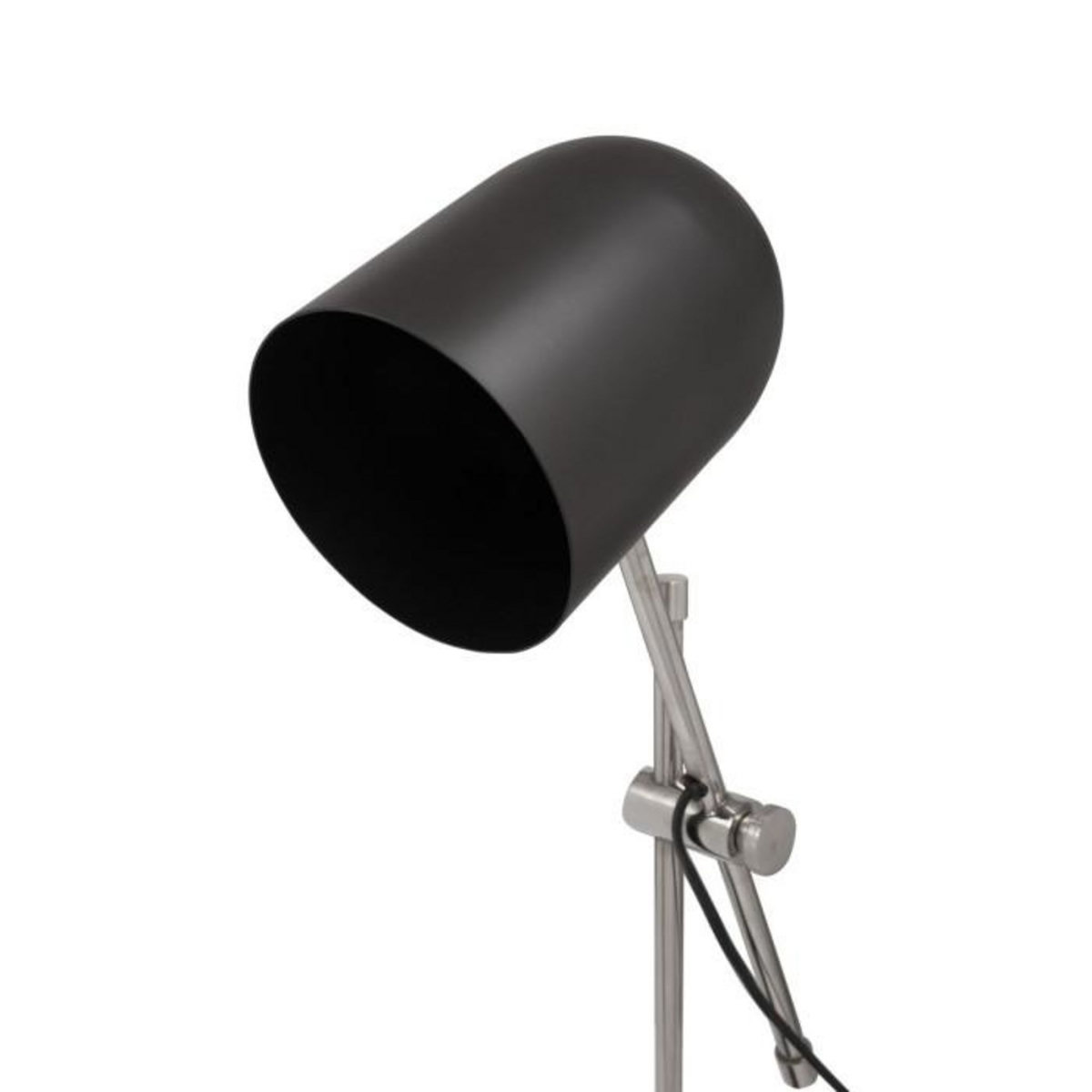 Paris Prix Lampe à Poser Industriel  Celeste  54cm Noir & Argent