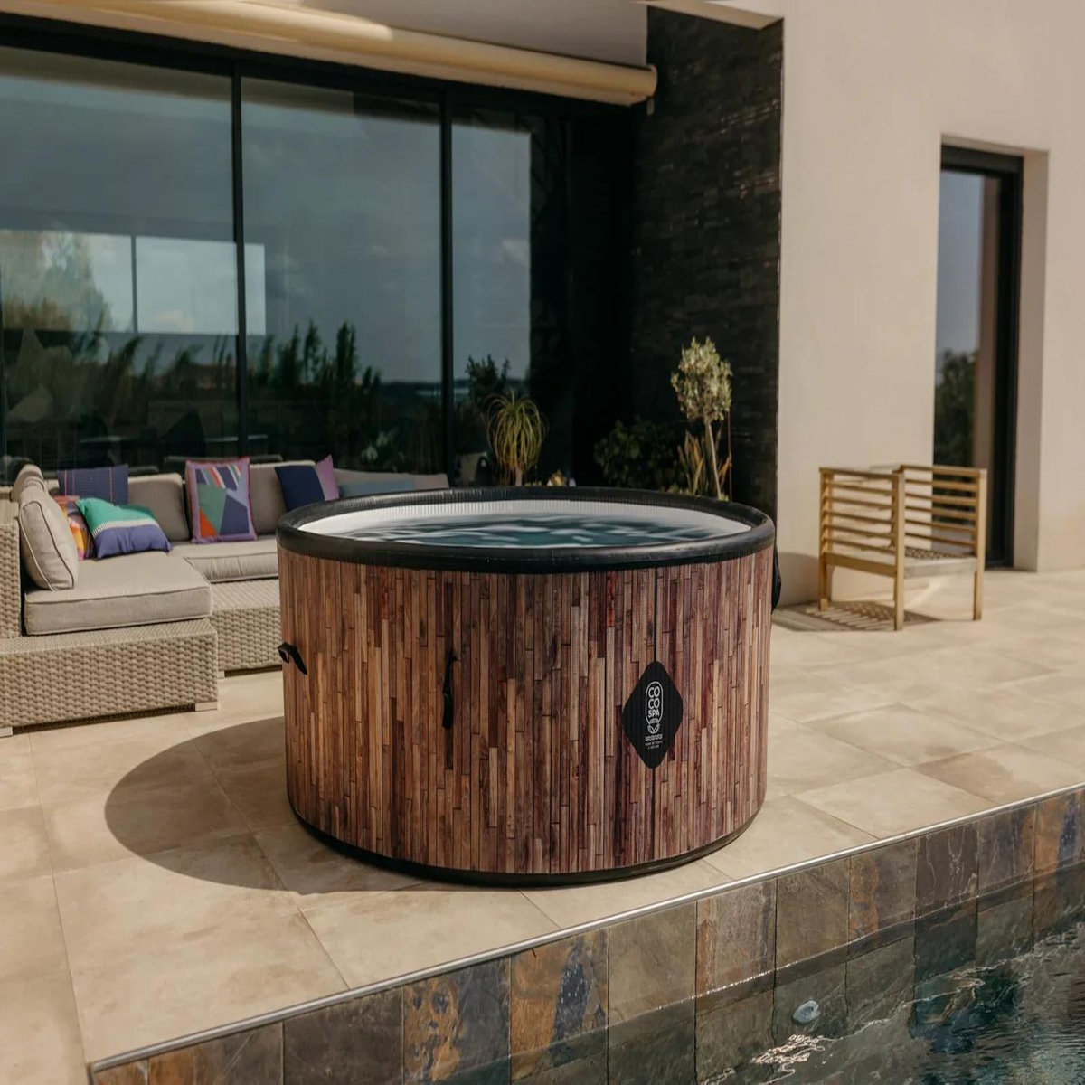 COCO SPA Piscine gonflable St Tropez 180 cm diamètre, 1200 litres