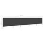 Voir la diapositive 6 : VIDAXL Paravent 5 panneaux Tissu 600 x 80 cm Anthracite